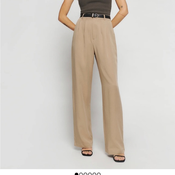 REFORMATION MASON PANT in khaki - Picture 1 of 1